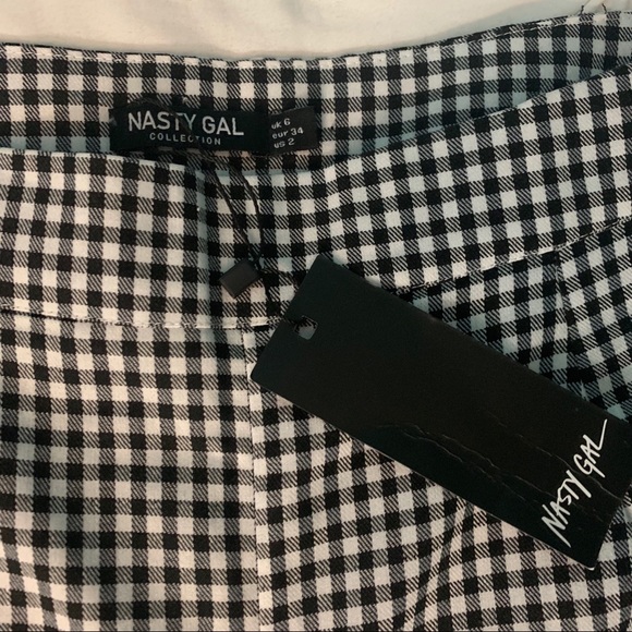 Gingham High Waisted Pants - Picture 3 of 6